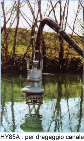 pompa HY85A : dragaggio di un canale