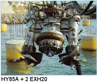 pompa HY85A + 2 escavatori idraulici EXH20
