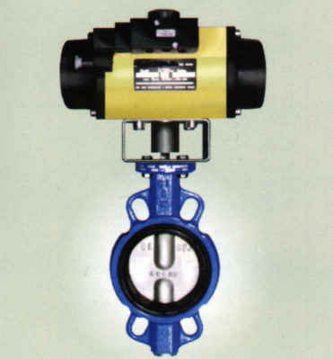 butterfly valve with actuator