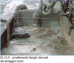 pompa EL12 : smaltimento fanghi derivati dal lavaggio di inerti